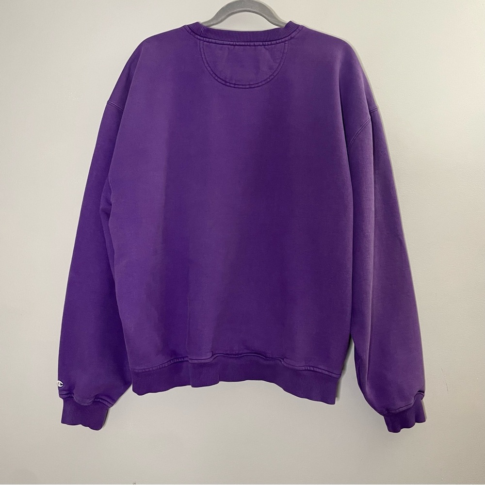 Champion Vintage Cotton Blend Crewneck Sweatshirt - Picture 2 of 3